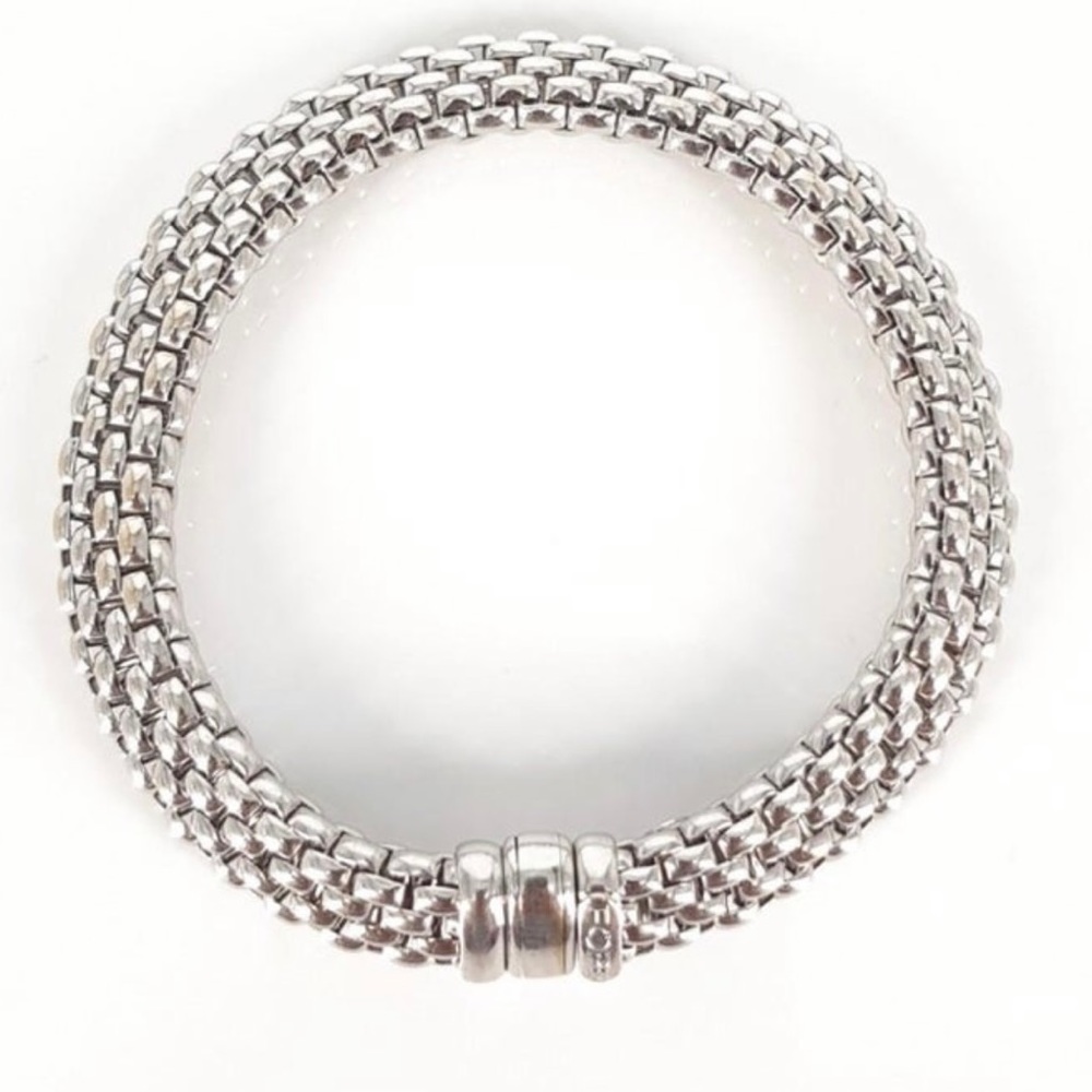 FOPE LOVE NEST 18k White Gold 8” Long Bracelet
